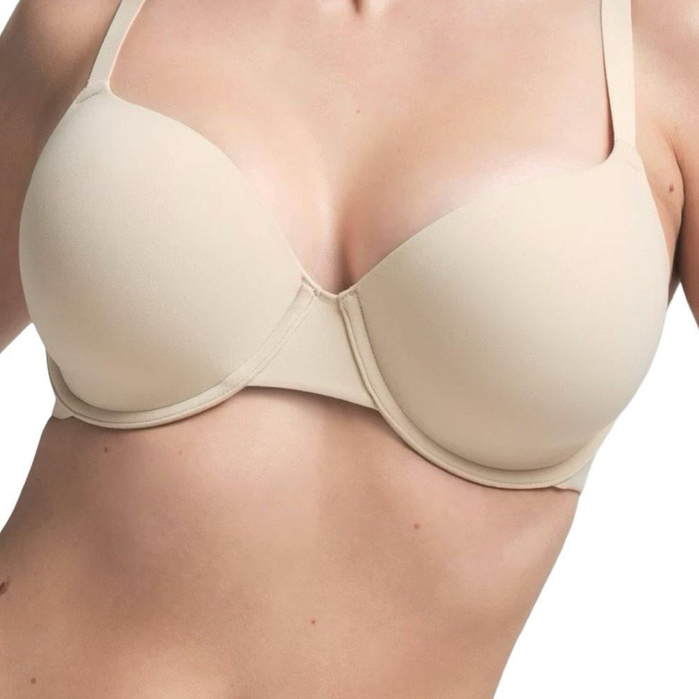 Skims Fits Everybody Tshirt Demi Bra - Sand - 34DDDD -‎ NWT - Picture 2 of 5